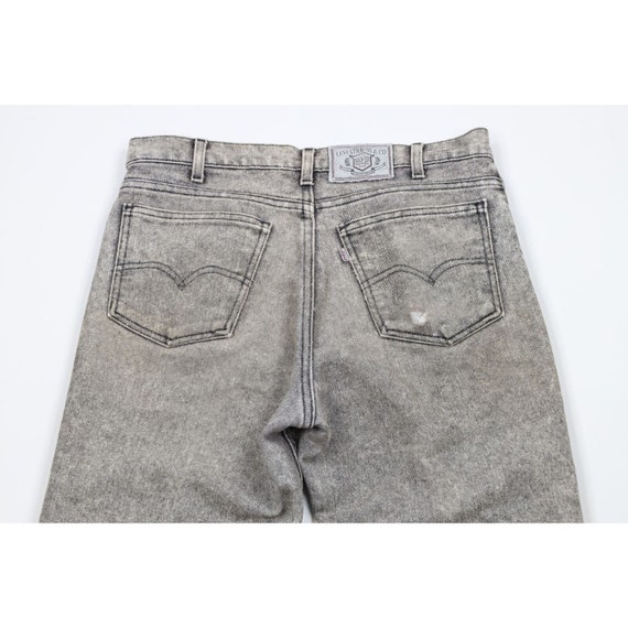 80s Levis Silver Medal Mens 32x32 Distressed Acid… - image 10