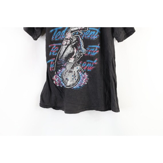 80s Mens Small Distressed Ted Nugent In Concert B… - image 3