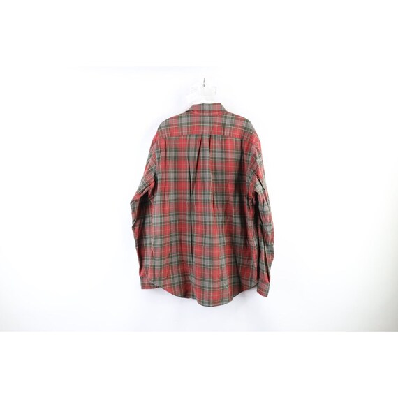 90s Ralph Lauren Mens Size XL Faded Collared Flan… - image 5