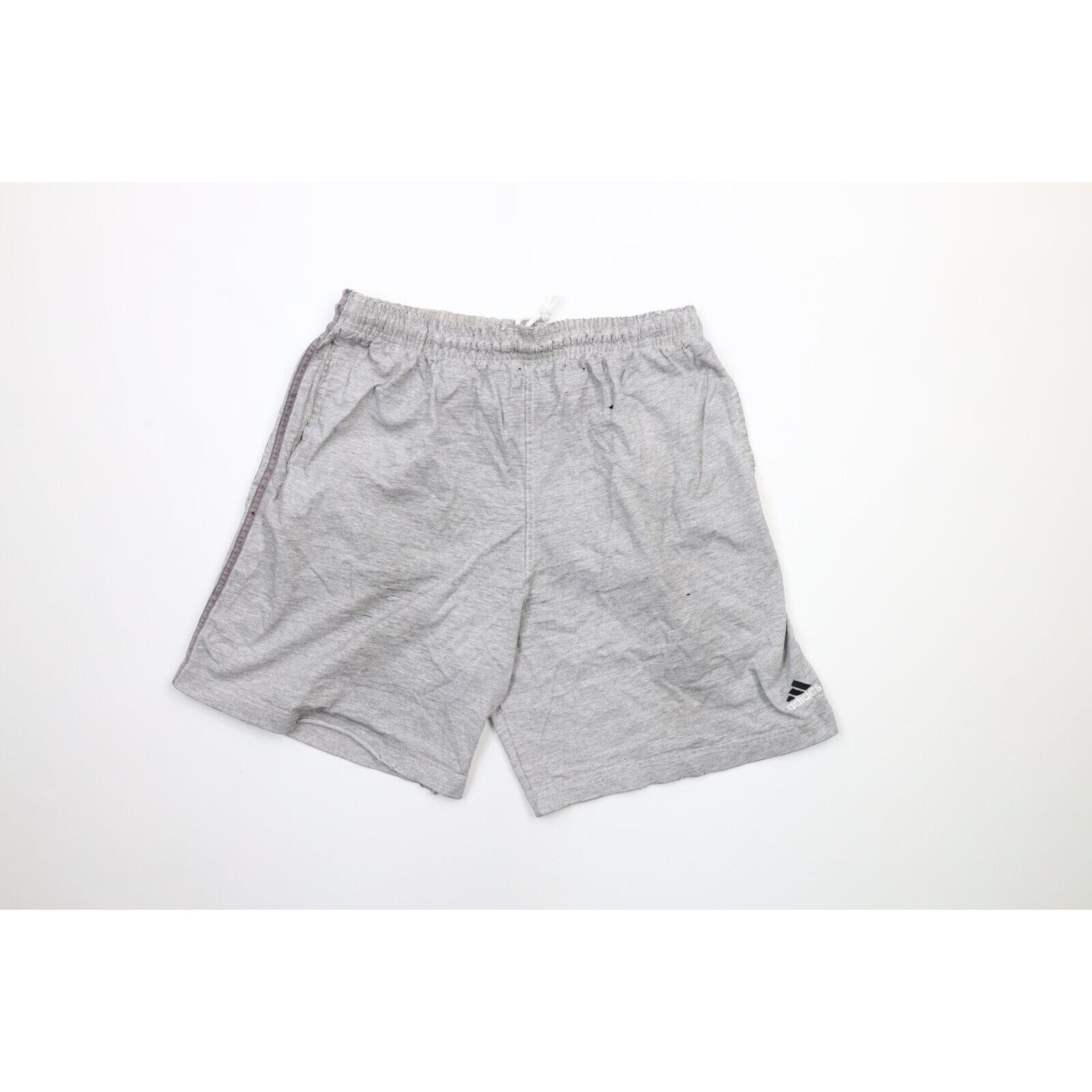 90s Adidas Mens Large Thrashed Spell Out Striped Above Knee Shorts Gray USA Vintage Thrashed Dad Shorts Mens Vintage Adidas Shorts 1990s Etsy Ireland