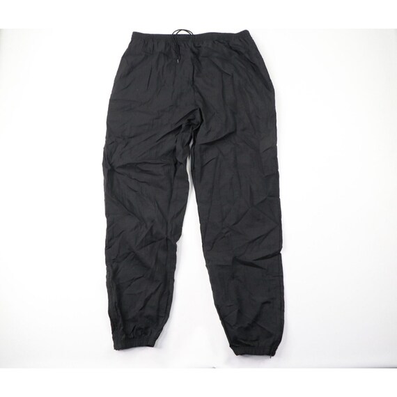 90s Reebok Mens XL Spell Out Nylon Cuffed Joggers… - image 1