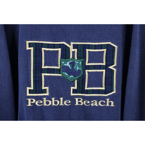 90s Mens XL Faded Spell Out Pebble Beach Golf Cou… - image 4
