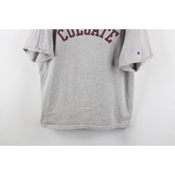 90s Champion Mens 2XL Distressed Spell Out Colgat… - image 3