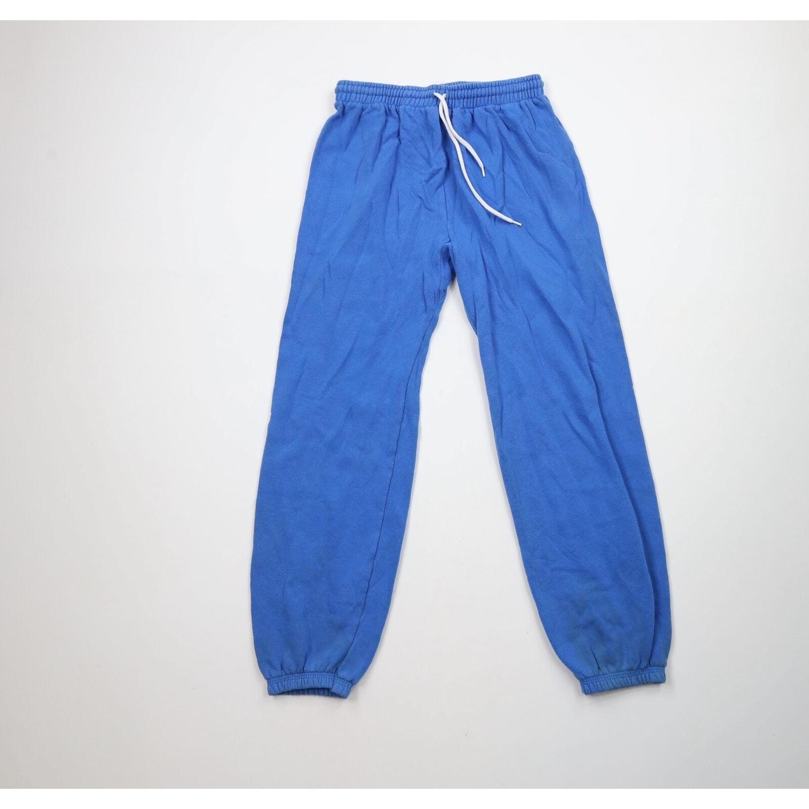 80s Hanes Mens Small Faded Blank Gusseted Sweatpants Joggers