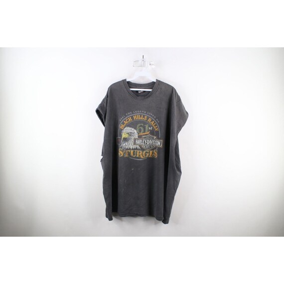 Vintage Y2K 2001 Harley Davidson Mens 4XL Thrashe… - image 1