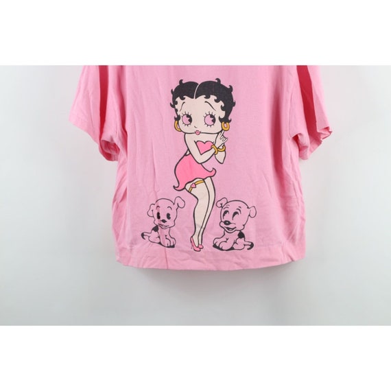 90s Betty Boop Womens Large Faded Custom Cropped … - image 3