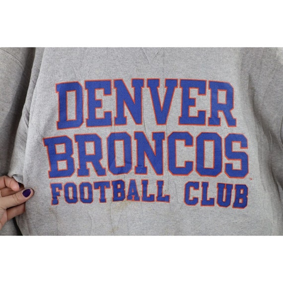 90s Champion Mens L Thrashed Spell Out Denver Bro… - image 5