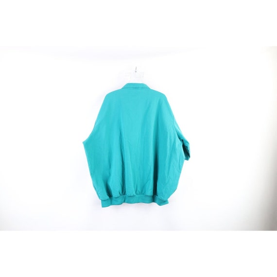 90s Streetwear Mens 3XL Faded Blank Full Zip Coll… - image 6