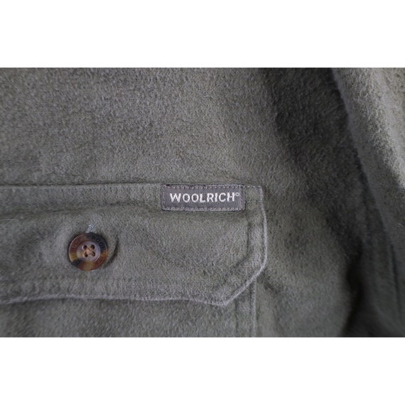 90s Woolrich Mens XL Faded Heavyweight Chamois Cl… - image 4