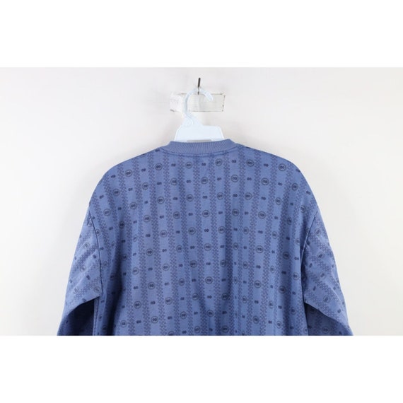 90s Streetwear Mens Large Geometric Long Sleeve H… - image 8