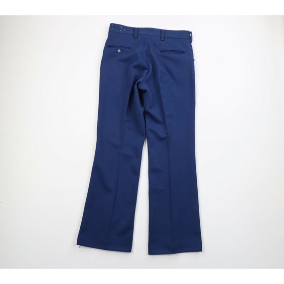 70s Streetwear Mens 32x32 Knit Flared Bell Bottom… - image 5