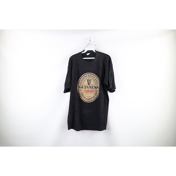 90s Mens XL Faded Spell Out Guinness Beer Extra S… - image 1
