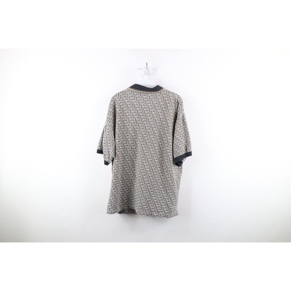 90s Streetwear Mens Size Large Faded Geometric Kn… - image 5