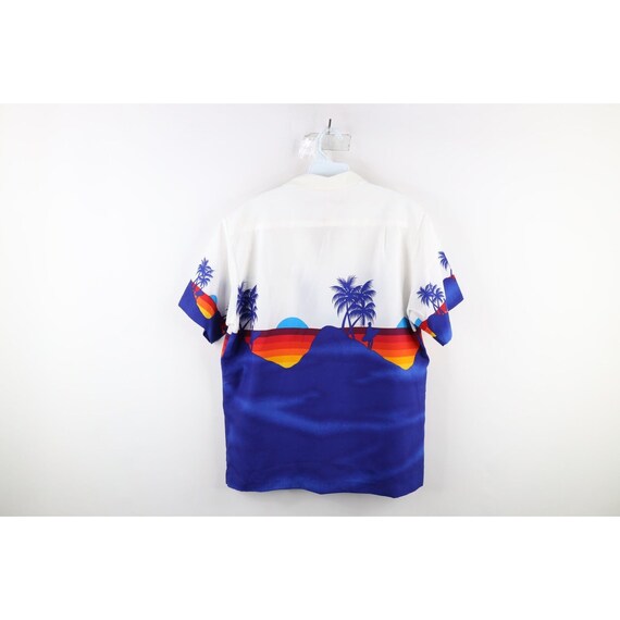 70s Streetwear Mens Medium Rainbow Beach Surfing … - image 9