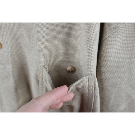 90s Streetwear Mens Large Faded Blank Collared Pu… - image 5