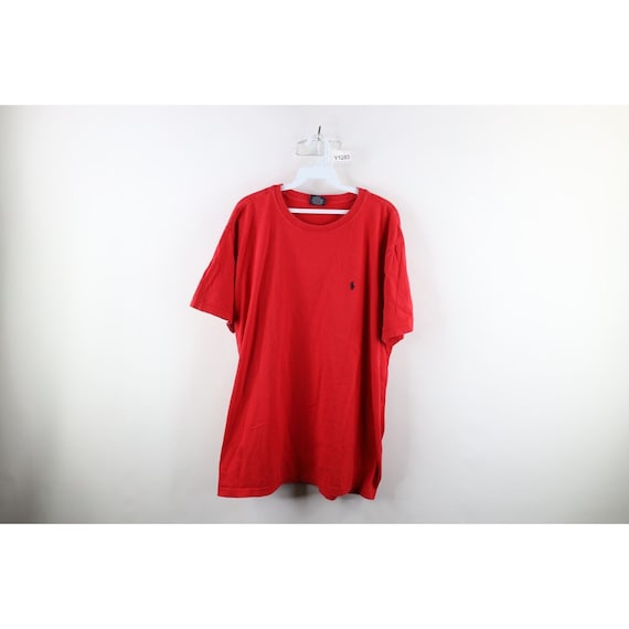 90s Ralph Lauren Mens Size XL Faded Short Sleeve … - image 1