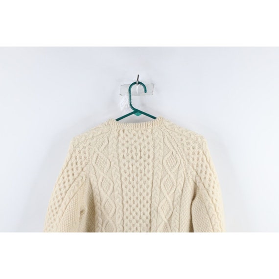 50s Rockabilly Womens XS Donegal Wool Cable Knit … - image 7