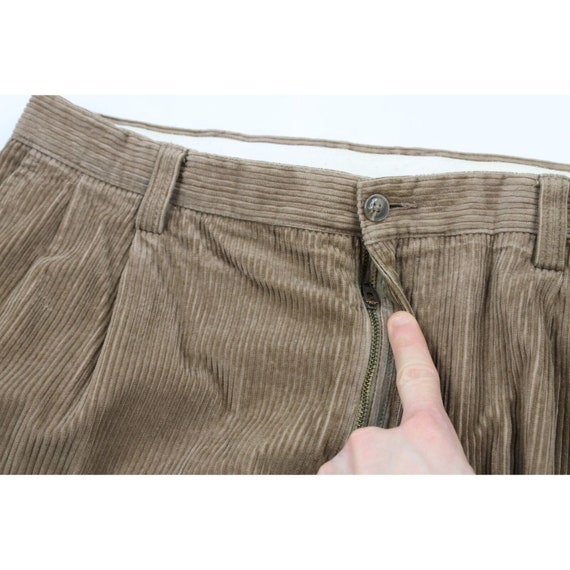 90s Streetwear Mens 36x32 Faded Pleated Wide Leg … - image 7