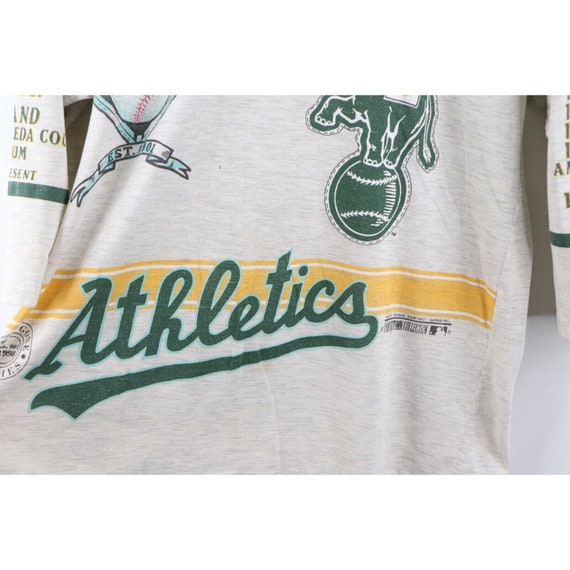 90s Mens Large Oakland Athletics All Over Print 3… - image 4