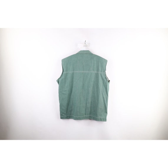 70s John Deere Mens Large Distressed Cut Off Deni… - image 10