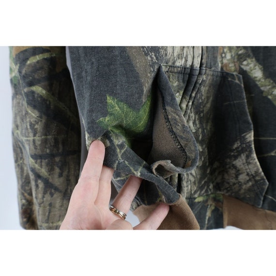 90s Streetwear Womens Small Faded Camouflage Full… - image 5