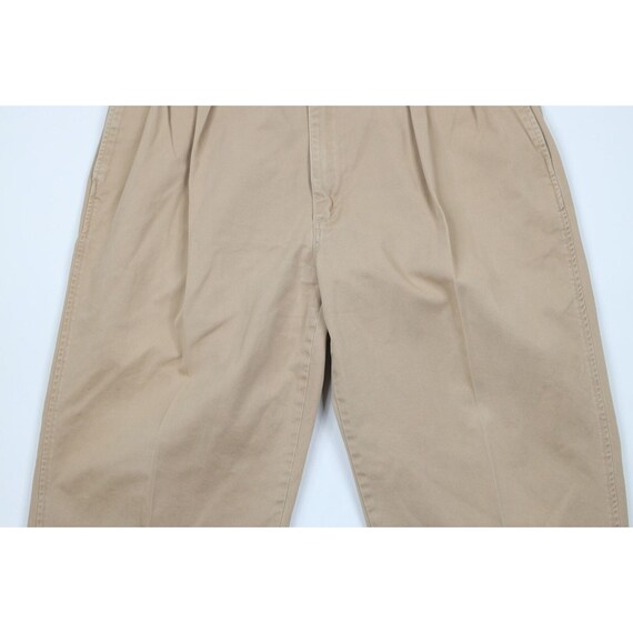 90s Ralph Lauren Mens 40x30 Faded Pleated Dry Goo… - image 3