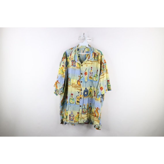 90s Streetwear Mens 2XL Faded Tequila All Over Pr… - image 1