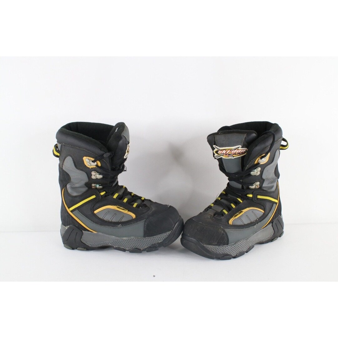 90s Ski Doo Racing Mens 7 Distressed Insulated Snowmobile Riding Boots