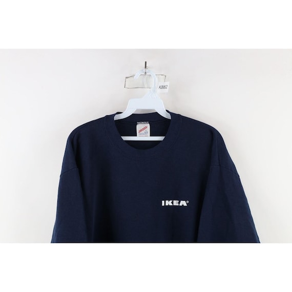 Sudadera de cuello redondo de Ikea con estampado de letras destenidas de los anos 90 para