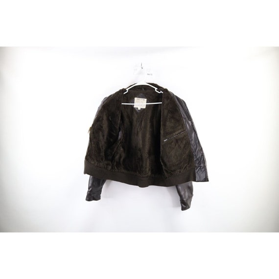 70s Streetwear Mens Large Distressed Faux Leather… - image 8