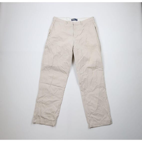パンツ 90s Polo ralph lauren wide chino pants Vintage 90's Polo Ralph Lauren Chino Pleated Pants / Men's
