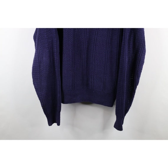 90s Streetwear Mens XL Faded Chunky Ribbed Knit C… - image 3