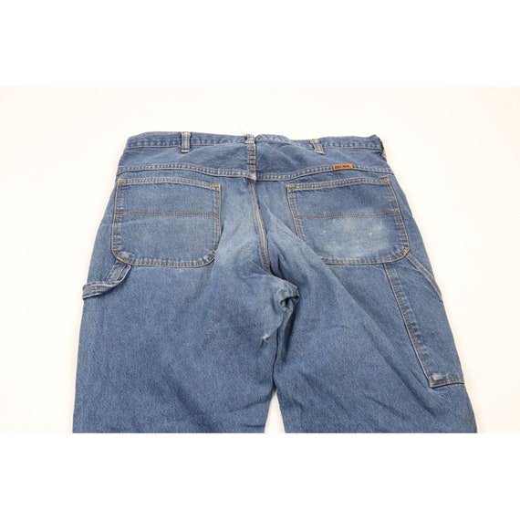 90s Streetwear Mens 36x32 Distressed Dungaree Str… - image 10