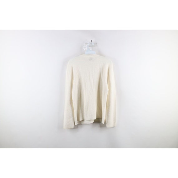50s 60s Streetwear Womens Large Cable Knit Cardig… - image 6