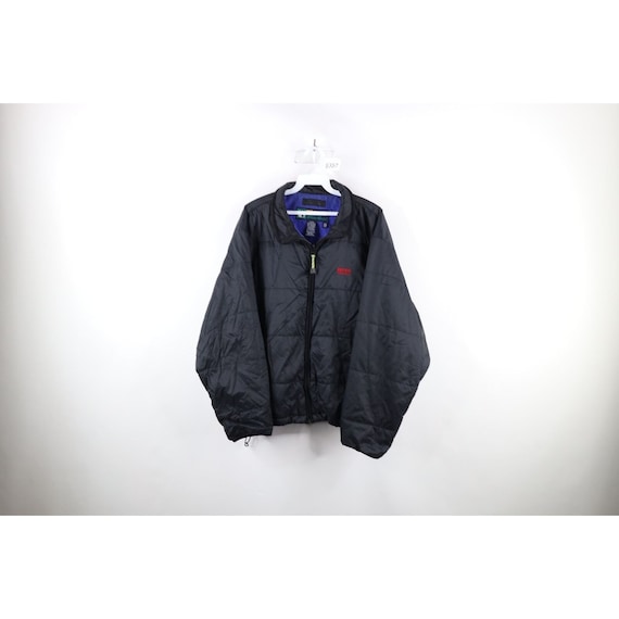 90s Eddie Bauer EbTek Mens Small Spell Out Full Z… - image 1