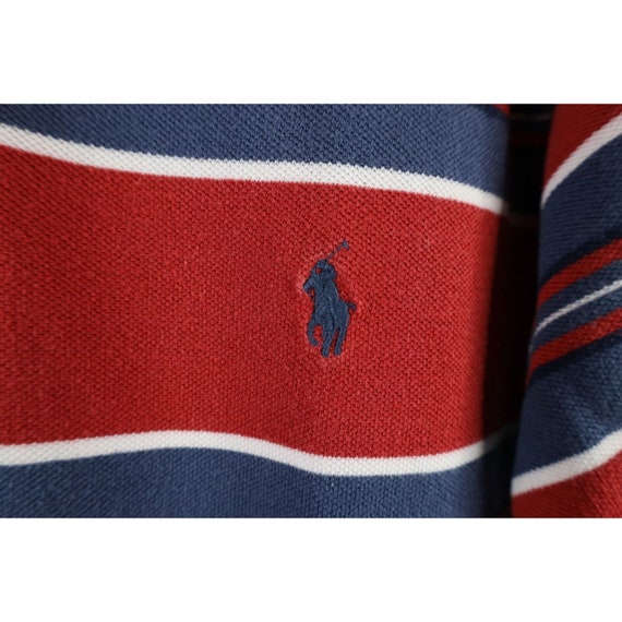 90s Ralph Lauren Mens Medium Faded Striped Color … - image 4