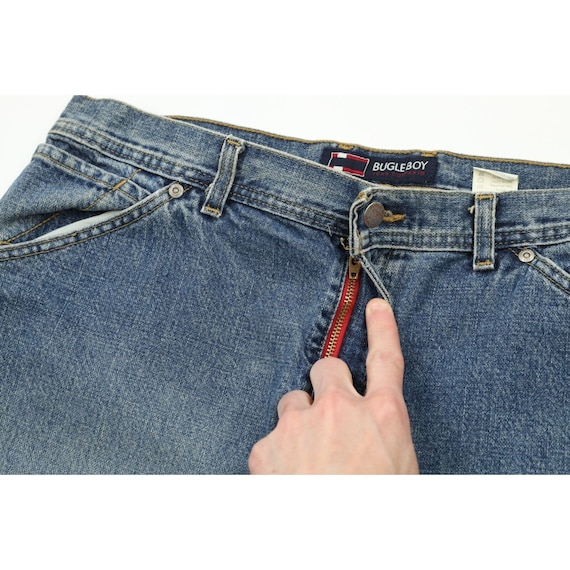 90s Streetwear Mens 36 Distressed Baggy Fit Denim… - image 5