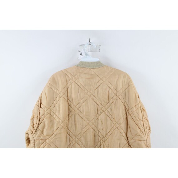 50s 60s Mens XL Distressed Blank Quilted Puffer W… - image 9