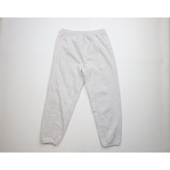 90s Streetwear Mens XL Blank Cuffed Sweatpants Jo… - image 9