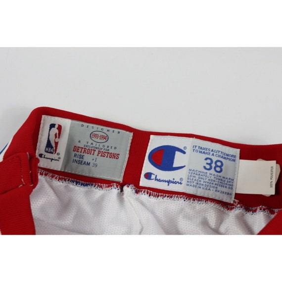 90s Champion 38 NBA Authentic Detroit Pistons On … - image 10