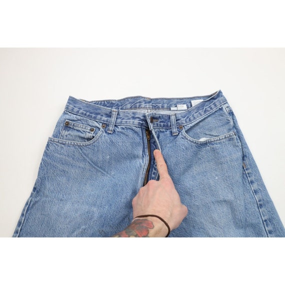 90s Streetwear Mens 34x30 Distressed Straight Leg… - image 6