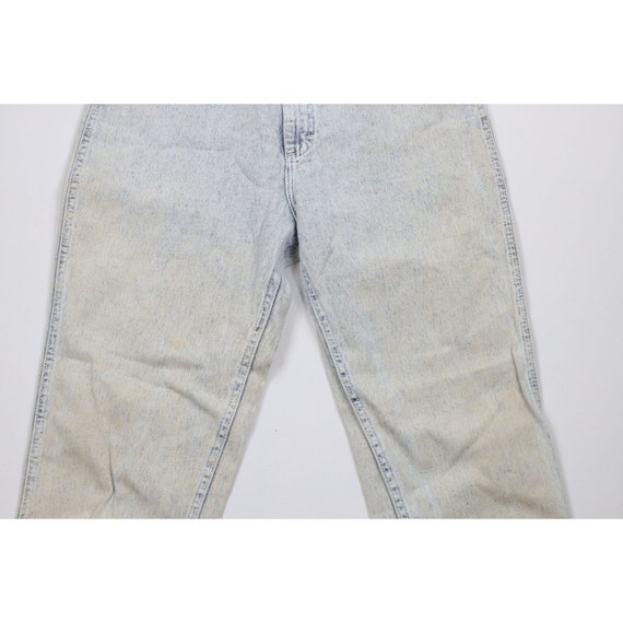 90s Lee Womens Size 12 Distressed Acid Wash Strai… - image 3