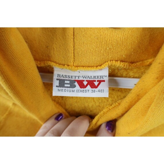 70s Streetwear Womens Medium Distressed Blank Hoo… - image 7