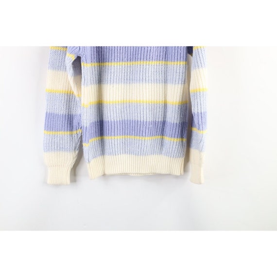 90s Streetwear Womens Small Striped Color Block R… - image 7