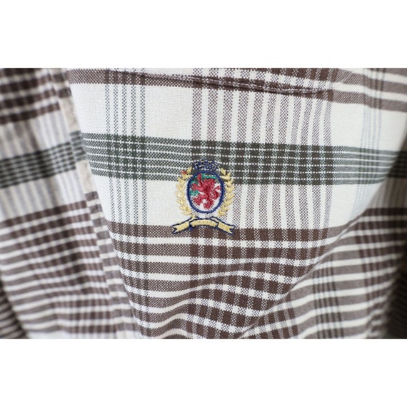 90s Tommy Hilfiger Mens Large Heavyweight Collare… - image 4