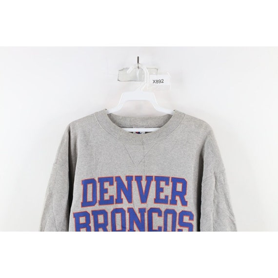 90s Champion Mens L Thrashed Spell Out Denver Bro… - image 2