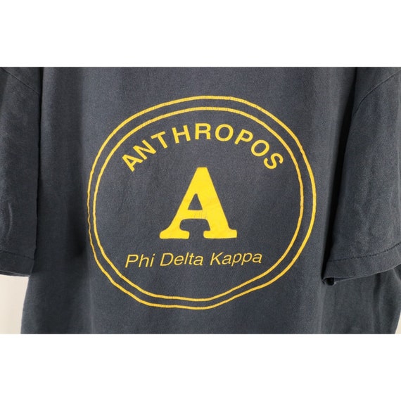 90s Mens XL Faded Anthropos Phi Delta Kappa Soror… - image 4