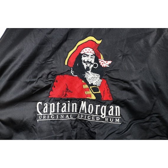 90s Mens XL Distressed Spell Out Captain Morgan R… - image 9