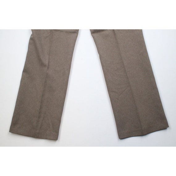 70s Levis Mens 36x30 Knit Flared Wide Leg Chino P… - image 10