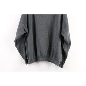 90s Streetwear Mens Size XL Distressed Blank Hoodie Sweatshirt Gray USA, Vintage Mens Blank Hoodie, 1990s Blank Hoodie, 1990s Sweatshirt image 9